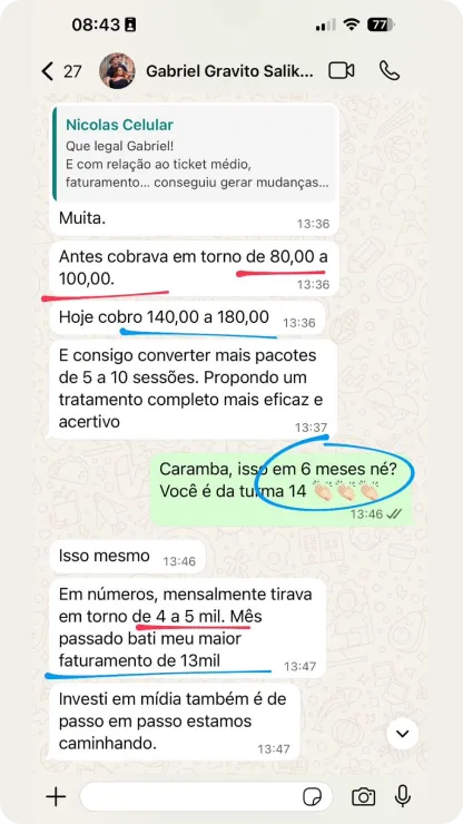 Depoimento de Gabriel Gravito, aluno da Turma 14 da CCMS 2.0